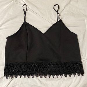 Black Cropped Top